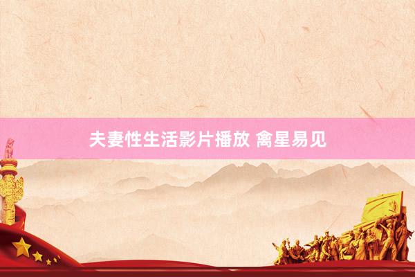 夫妻性生活影片播放 禽星易见