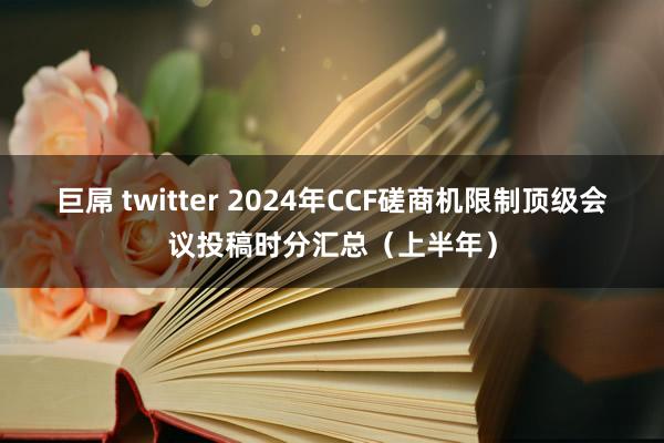巨屌 twitter 2024年CCF磋商机限制顶级会议投稿时分汇总（上半年）